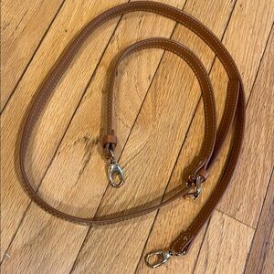 Brown Crossbody Bag replacement Strap Vachetta leather 41-47”